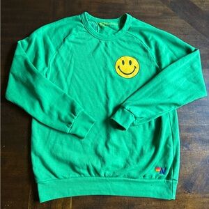 Aviator Nation Smiley Crewneck Sweatshirt - XL